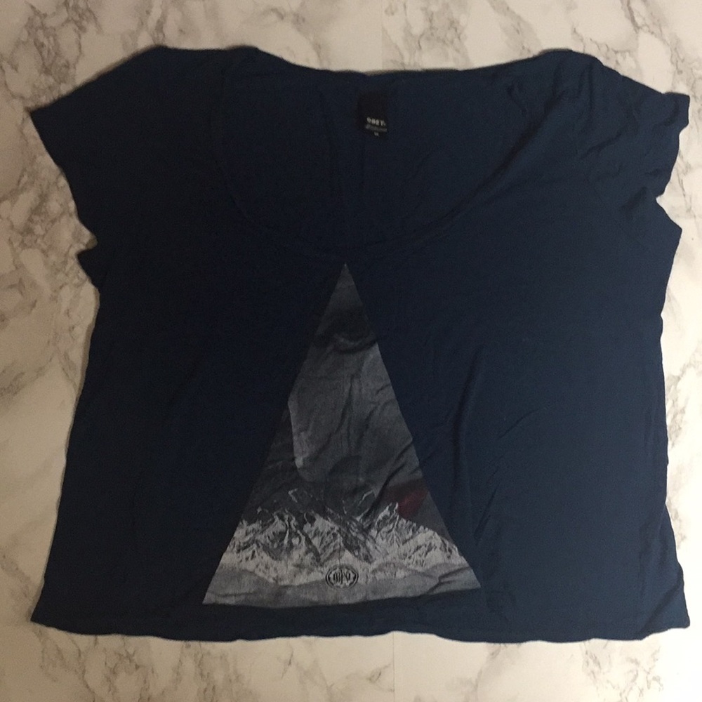 Navy Blue Obey T Shirt